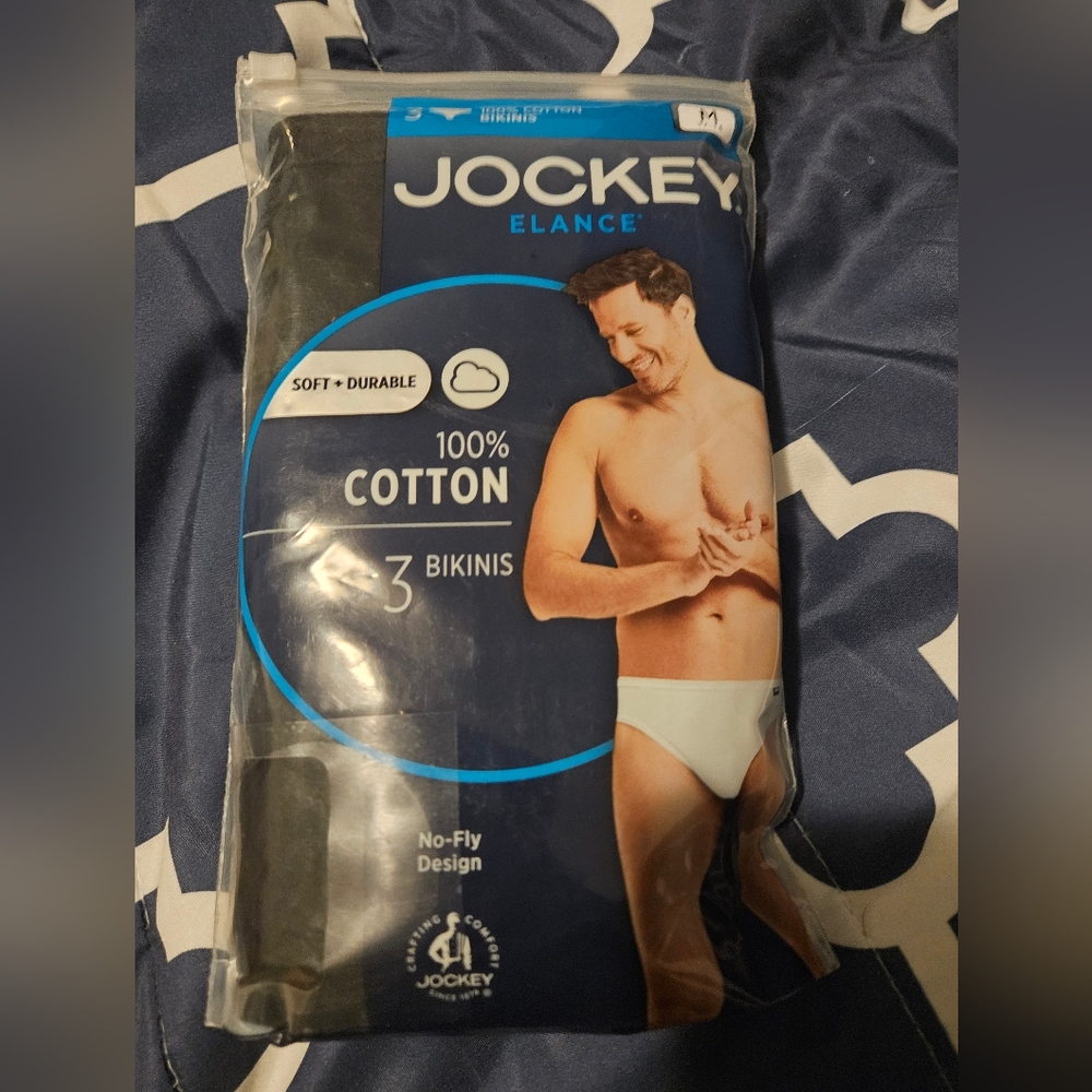 Jockey Men's Black Cotton Bikinis